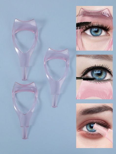 3pcs Mascara Shield Applicator Guard Eyelash Guide For Makeup, Eyelash Brush Tool, 3 In 1 Makeup Cosmetic Eyelash Tool Upper Lower Eye Lash Mascara Guard Applicator , For Women Girls, PinkI discovered amazing products on SHEIN.com, come check them out! Eyelash Guide, Eye Lash Mascara, Mascara Shield, Eyeliner Guide, Eye Makeup Stencil, Lash Tools, Eyelash Tools, Eyelashes Mascara, Eyelash Brush