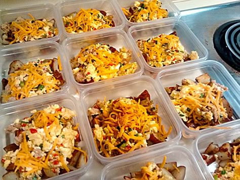 Freezer Breakfast Bowls, Premade Breakfast, Cooking In Bulk, Freezable Breakfast, Freezer Breakfast Meals, Freezer Dinners, Freezer Friendly Meals, Freezable Meals, Freezer Meal Planning