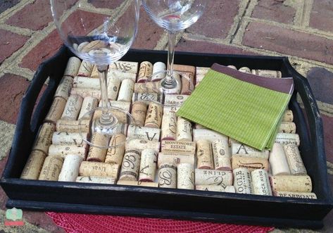 I recently posted about donating your wine corks for the Gallo Initiative.  However, you may have a collection of corks from different wineries and looking for something fun to make with them. How about a DIY Cork tray that makes a great and inexpensive gift (if you don’t include the cost of the wine you … Wine Cork Centerpiece, Wine Cork Candle Holder, Cork Candle Holder, Cork Tray, Wine Cork Candle, Cork Candle, Cork Planters, Wine Tray, Wine Cork Diy Crafts