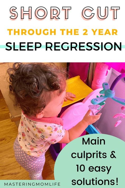 10 simple solutions to make the 2 year old sleep regression easier and get your toddler back on back to better sleep. Including sleep progression causes, solutions, and how long it lasts. Questions answered! 2 Year Sleep Regression, Toddler Sleep Regression, Organizing Time Management, Baby Schedule, Mom Group, Natural Sleep Remedies, Toddler Sleep, Preparing For Baby, Sleep Routine