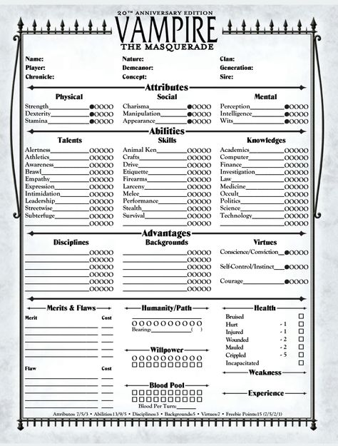 Vampire: The Masquerade 20th Anniversary Edition Vampire Of The Masquerade, Vampire Hierarchy, Cassandra Grey, Novel Plotting, Vampire World, Character Sheet Writing, Vampire The Masquerade Bloodlines, Vampire Stuff, Vampire The Masquerade