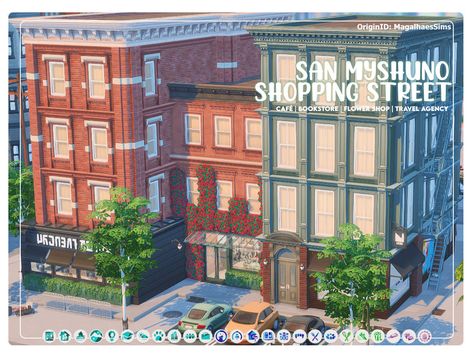 Sims Shopping Center, Sims 4 San Myshuno Builds, San Myshuno Community Lot, Sims 4 Street Signs Cc, Sims 4 San Myshuno Lots, Sims 4 Corner Store, Sims 4 Street Build, Sims 4 San Myshuno Community Lots, Sims 4 Shop Build