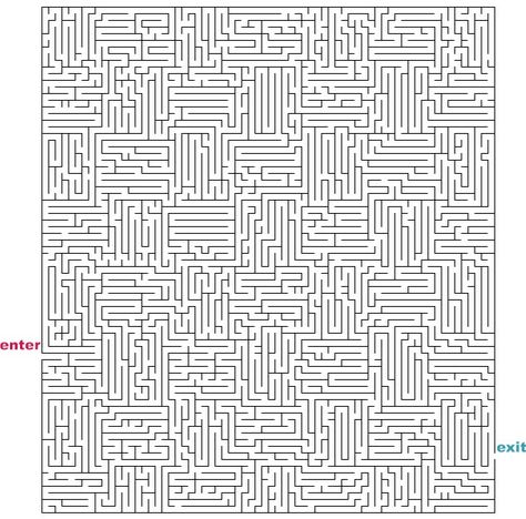 Hard Maze Games to Print | Mazes to Print - Hard Rectangle Mazes Mazes For Adults, Mazes Printable, Free Printable Mazes, Hard Mazes, Maze Drawing, Logic Problems, Labyrinth Game, Maze Worksheet, Printable Mazes