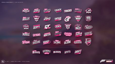 ArtStation - Forza Horizon 5 - Bucket Logos Truck Logo, Super Sports Cars, Car Ui, Forza Horizon 5, Sports Track, Forza Horizon, Dream Aesthetic, Track Car, ? Logo