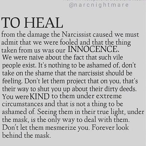 To heal. . . . . #narcissist #narc #narcissisticmother #narcissisticabuse #narcissisticpersonalitydisorder #survivor #empath #quoteoftheday… Survivor Quotes, Narcissistic People, Narcissistic Mother, Under Your Spell, Psychology Quotes, Narcissistic Behavior, Psychology Facts, Toxic Relationships, Narcissism