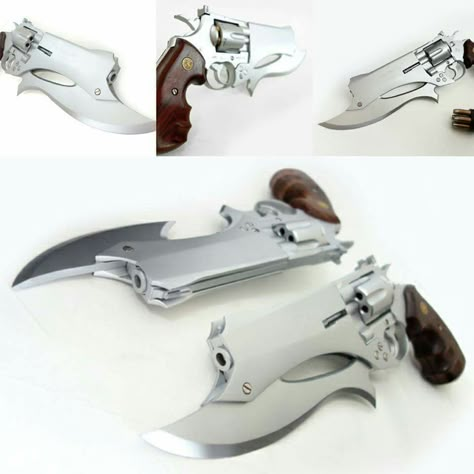 Knuckle Blades, Dnd Revolver, Revolver Rpg, Cyberpunk Revolver, Fantasy Revolver Concept Art, Scifi Revolver, Apocalypse Survival, Fire Powers, Tactical Gear