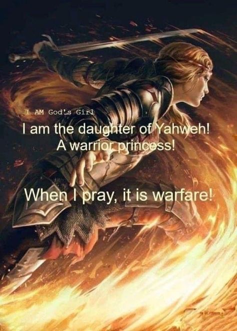 Gods Princess, Spiritual Warfare Prayers, Retreat Ideas, Spiritual Warrior, Nana Shirts, Gods Girl, Warrior Quotes, Inspirational Scripture, Jesus Is Life