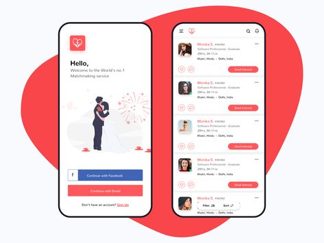 Christian Matrimony App Design by Arun Kumar | Dribbble | Dribbble Matrimony App Ui Design, Apps For Couples, Mobile App Inspiration, Ux Process, App Inspiration, Ux Inspiration, Web Design Quotes, App Website, Design Quote