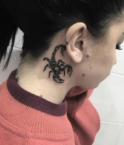 Scorpion Neck Tattoo, Tattoos For Women Cat, Gifts For Tennis Players, Persian Tattoo, Ma Tattoo, Monami Frost, Scorpio Tattoo, Neck Tattoos Women, Scorpion Tattoo