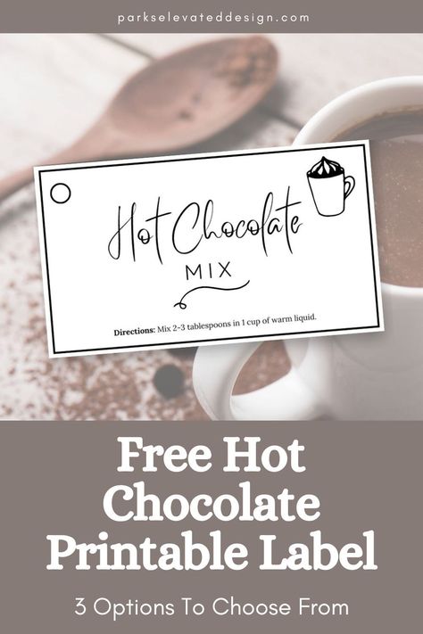 Hot Cocoa Gift Tags Printable Labels Free, Hot Chocolate Labels Printable, Hot Chocolate Christmas Gift Tags Free Printable, Hot Chocolate Tags Free Printable, Hot Cocoa Tags Free Printables, Hot Cocoa Mug Template Free Printable, Free Hot Chocolate Printables, Hot Cocoa Labels, Hot Cocoa Gift Ideas