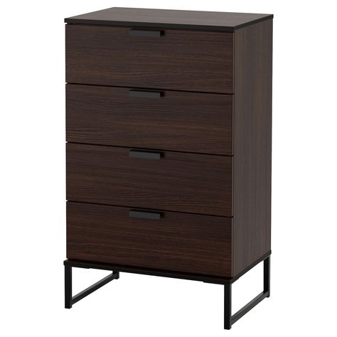 TRYSIL 4-drawer chest, dark brown, 23 5/8x39" - IKEA Ikea Trysil, Chest Of Drawers Ikea, Commode Shabby Chic, Ikea Chest Of Drawers, Ikea Canada, Shabby Chic Dresser, Drawer Unit, Shabby Chic Furniture, Chic Furniture