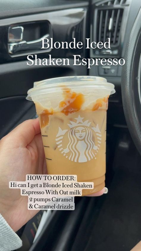 Starbucks Coffee Orders, Low Calorie Starbucks Drinks, Low Carb Starbucks Drinks, Caramel Drinks, Coffee Orders, Starbucks Drink Menu, Best Starbucks Drinks, Shaken Espresso, Café Starbucks