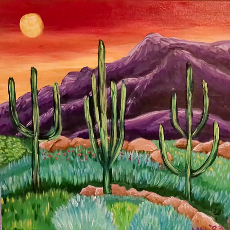 "Sunset over the American Desert" by Melanie Lutes. Paintings for Sale. Bluethumb - Online Art Gallery Sandia Mountains, American Desert, Mountains Painting, Native American Symbols, Southwestern Art, American Symbols, Abstract Expressionism Painting, Southwest Art, Expressionism Painting