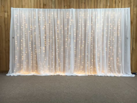 Head Table Wedding Backdrop, Wedding Draping, Reception Backdrop, Wedding Reception Backdrop, Diy Wedding Backdrop, Wedding Backdrop Design, Light Backdrop, Wedding Backdrop Decorations, Wedding Ceremony Backdrop