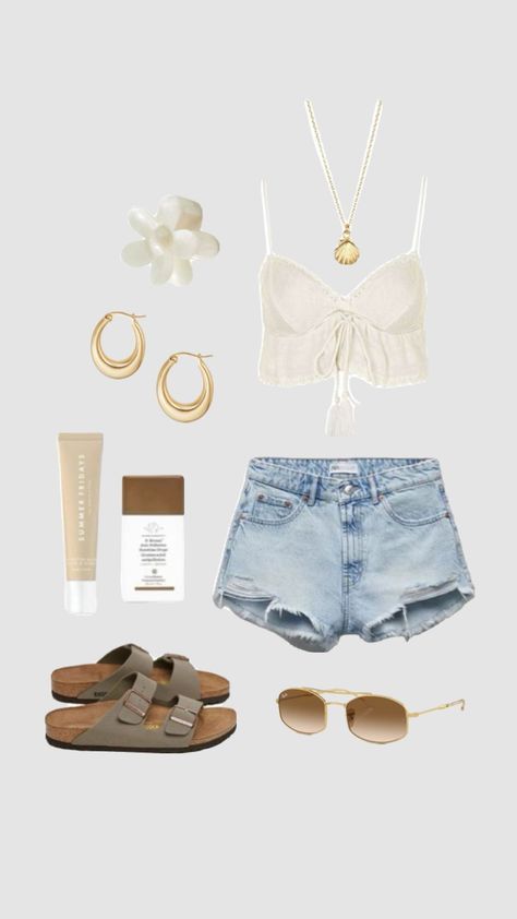 summer casual outfit 🐚#summeraesthetic #summeroutfit #white #seashells #beachfit White Seashells, Caribbean Outfits, Summer Casual Outfit, Beach Fits, Casual Summer Outfits, Summer Aesthetic, Casual Outfit, Summer Casual, Fashion Forward