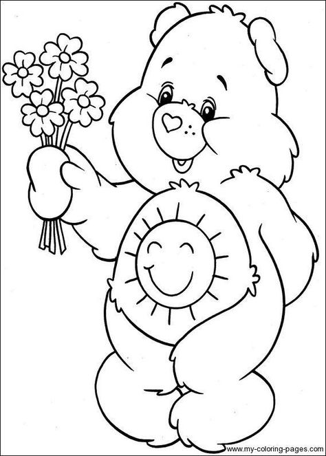 Draw Ideas, Bear Coloring Pages, Bear Quilts, Pola Sulam, Cartoon Coloring Pages, Disney Coloring Pages, Mandalay, Coloring Pages To Print, Cute Coloring Pages