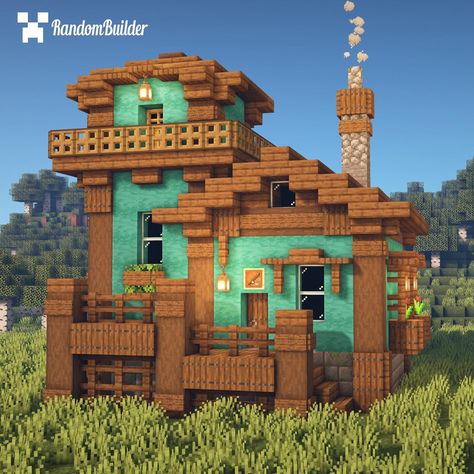 Minecraft House Ideas Cottage, Minecraft House Ideas, Minecraft Lego, Rumah Minecraft Sederhana, Minecraft Structures, Minecraft Farm, Bangunan Minecraft, Minecraft Cottage, Easy Minecraft Houses