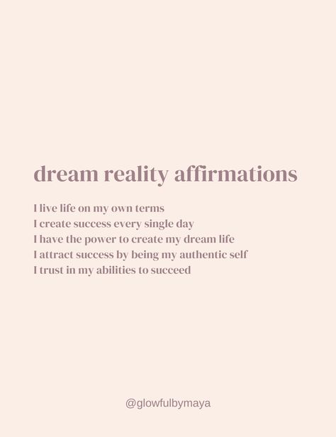 dream reality affirmations [positivity positive energy mindset shifts manifesting manifestation manifest meditation abundance law of assumption law of attraction feminine energy femininity goddess energy selfcare healing era rich girl money wealth girl boss vibe glow up] Rich Girl Affirmations, Manifest Meditation, Boss Energy, Girl Money, Healing Era, Dream Reality, Law Of Assumption, Manifesting Dreams, Money Wealth