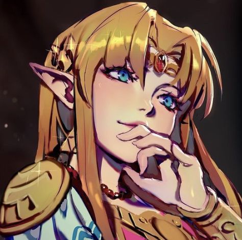 Link Pfp Zelda Botw, Matching Legend Of Zelda Pfps, Pink Hair Link Zelda, Cute Zelda Pfp, Legend Of Zelda Profile Picture, Zelda Aesthetic Icon, Zelda Header Twitter, Zelink Pfp, Princess Zelda Botw Fanart