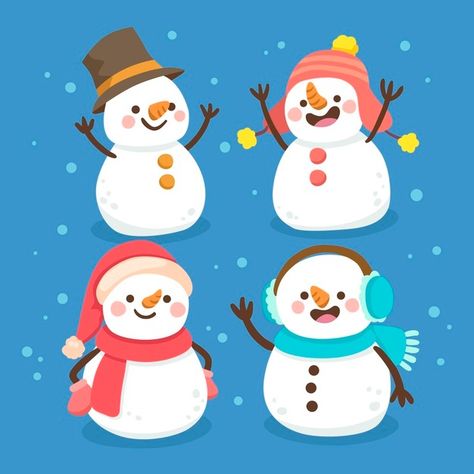 Cartoon Winter, Snowman Cartoon, Merry Christmas Background, Christmas Alphabet, Snowman Faces, Christmas Characters, Christmas Tree With Gifts, Christmas Cartoons, Christmas Stamps