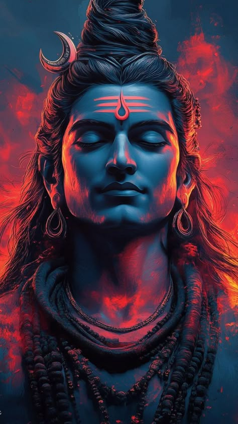 #shiva #shivshakti #mahakal #mahadev #aesthetic #whisper Shiva Hanuman Wallpaper, Siva Photo, Bhairava God Art, Sivan Photos, Shiv Bhagwan, Mahakal Pic, Mahakal Pic Ujjain, Album Artwork Cover Art, Shiva Tattoo Design