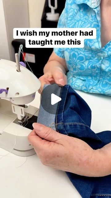 Liz & Jeff on Instagram: "Easy way to hem pants 👖 #pants #jeans #clothes #sewing" Easy Way To Hem Pants, Alter Clothes, Hem Dress Pants, Hemming Jeans, Jeans Sewing, Sewing Hems, Easy Diy Clothes, Original Hem, Serger Sewing