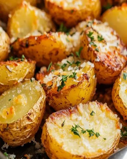 Parmesan Roast Potatoes Recipe – Crispy, Flavorful Side Dish Parmesean Roasted Potatoes, Roasted Yellow Potatoes, Gold Potato Recipes, Roasted Yukon Gold Potatoes, Russet Potato Recipes, Date Night Meals, Potatoes Crispy, Sausage Balls Recipe, Parmesan Roasted Potatoes