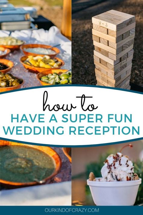 Wedding Diy Reception Decor, Fun Wedding Buffet Ideas, Backyard Wedding Reception Activities, Fun Reception Food Ideas, Creative Fun Wedding Ideas, Large Wedding Reception Ideas, Fun Wedding Activity Ideas, Fun Reception Activities, Wedding Party Fun Ideas