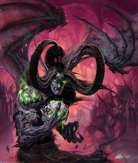 Wow Illidan, Burning Crusade, Illidan Stormrage, Retro Games Poster, Warcraft Iii, Warcraft Characters, Warcraft Art, Heroes Of The Storm, The Burning