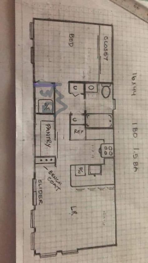 Tiny House Floor Plans 16x40, Tiny Shed House Ideas Floor Plans, Narrow Tiny House Plans, 16x44 Shed House Plans, 16 X 30 House Plans, 16 X 44 House Plans, 16 X 36 Floor Plans Tiny House, Tiny House Blueprints Floor Plans, Shed Home Plans Layout