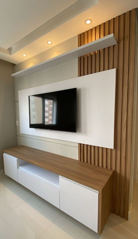 Tv Wall Design Luxury Living Rooms, Simple Tv Unit Design, Tv Wall Design Luxury, Modern Tv Room, Tv Unit Furniture, Tv Cabinet Design, Tv Unit Interior Design, Modern Tv Wall, Bedroom Cupboard Designs