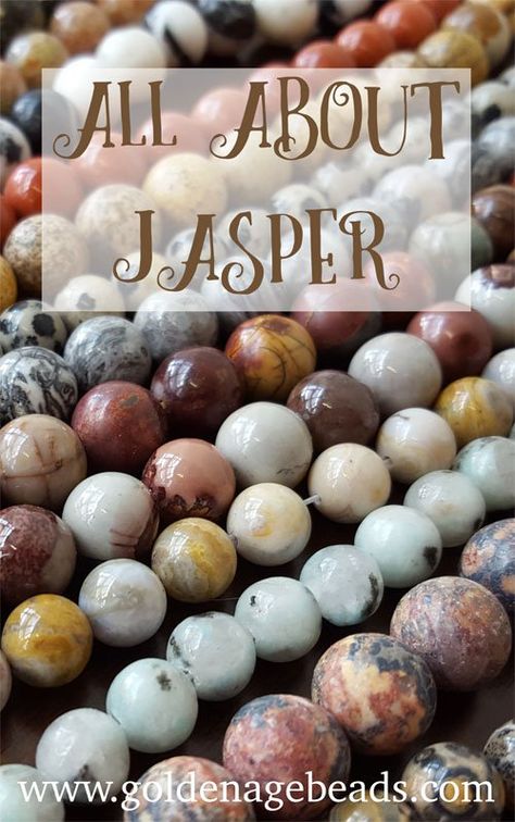 Precious Stones Chart, Jasper Rock, Semi Precious Stone Bracelet, Gemstone Properties, Colors And Patterns, Jasper Beads, Jasper Stone, Stone Design, Energy Crystals