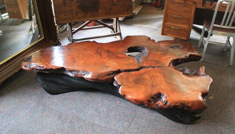 log furniture | Beautiful, Giant, Ancient, Swamp Log, Low Table For Sale | Antiques ... Tree Stump Coffee Table, La Living Room, Tree Trunk Coffee Table, Stump Coffee Table, Tree Stump Side Table, Burled Wood Coffee Table, Coffee Table With Wheels, Trunk Coffee Table, Ms Project