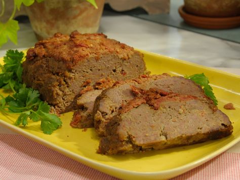 Sunny Anderson's Nunya Business meatloaf. I only marginally liked meatloaf before trying this. This is so good! Toaster Oven Recipes, The Kitchen Food Network, Sunny Anderson, Meatloaf Recipe, Chocolate Zucchini, Oven Recipes, Meatloaf Recipes, Beef Dishes, Kitchen Recipes