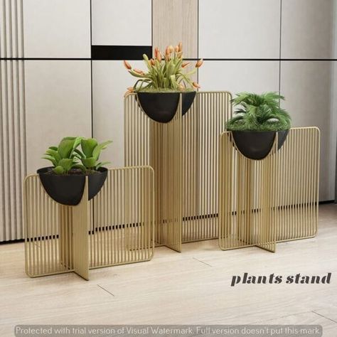 Plants stand decorations Office Decor Plants, Modern Planters Indoor, Plants Stand, Indoor Plant Wall, Contemporary Planters, Hanging Plant Wall, Air Plant Display, Garden Wedding Decorations, Plant Stand Indoor