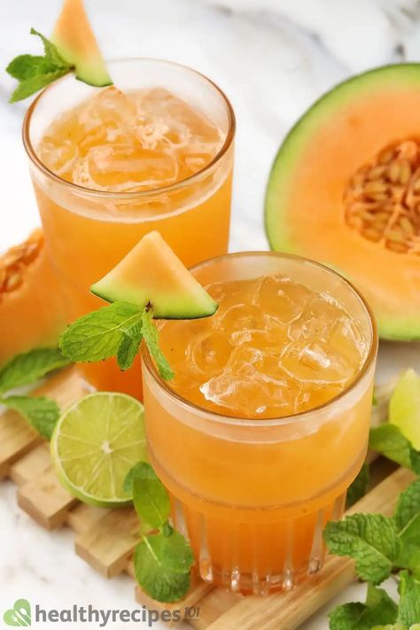 Cantaloupe Juice Recipe - A Sweet, Aromatic Solution for the Heat Cantaloupe Juice Recipes, Melon Drink, Cantaloupe Juice, Melon Juice, Natural Juice, 2024 Art, Organic Juice, Healthy Drink, Juice Recipe