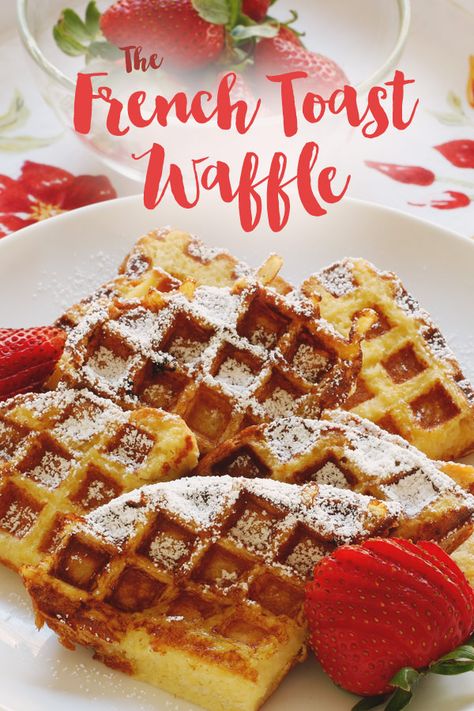 Waffle Maker French Toast, French Toast In Waffle Maker, Waffles With Fruit, Making French Toast, Waffles Breakfast, Easy French Toast, French Toast Waffles, Butter Fruit, Waffle Iron Recipes