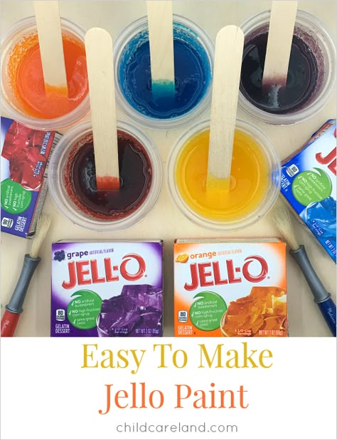 Preschool 5 Senses Process Art, Preschool Smell Activities, Jelly Craft Preschool, 5 Sense For Preschool, Jello Painting Preschool, Spice Painting Preschool, Sense Of Smell Crafts Preschool, Smell Crafts Preschool, Sense Of Taste Art Preschool