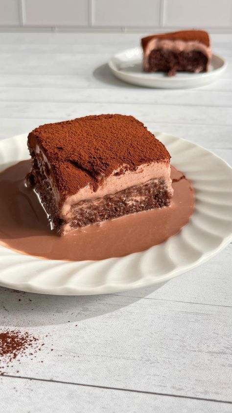 Chocolate tres leches Cake is perfect for chocolate lovers on any special occasion. It consists of a moist chocolate sponge that is… | Instagram Chocolate Tres Leches, Chocolate Tres Leches Cake, Tres Leches Cake Recipe, Leches Cake, Chocolate Whipped Cream, Eggless Baking, Tres Leches Cake, Chocolate Sponge, Fall Dessert Recipes