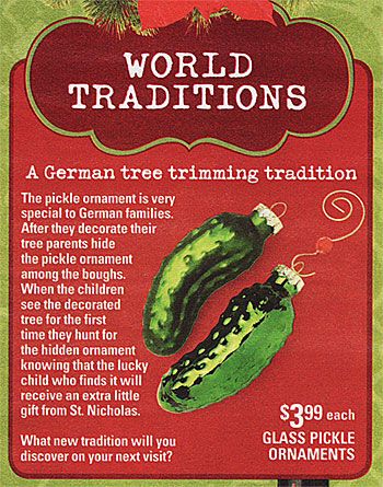 Christmas Pickle Tradition, German Christmas Traditions, Christmas Pickle Ornament, Pickle Ornament, Christmas In Germany, Christmas Pickle, German Christmas, Tree Trimming, Christmas Decorations Ornaments