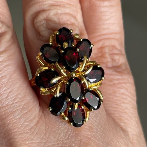 Garnet wedding rings