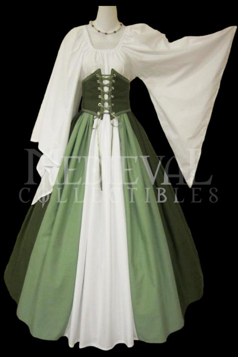 Midevil maidens dress Commoner Dress Medieval, Maiden Dress Medieval, Simple Midevil Dress, Casual Midevil Clothes, Mideavel Dresses, Renesance Dress, Medival Dresses Aesthetic, Midevil Costumes, Midevil Outfits