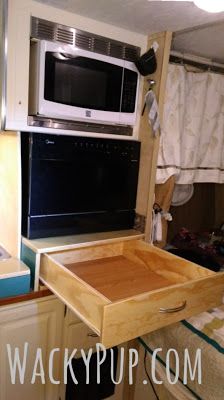 How to Install a real dishwasher in your tiny house or camper - NO PLUMBING INVOLVED Trailer Inspiration, Rv Renovations, Rv Remodel, Stainless Steel Dishwasher, Amazing Ideas, Rv Travel, Wall Oven, Double Wall Oven, Modern Technology