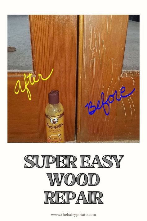 wood scratches hack DIY Repair Scratched Wood, Fix Scratched Wood, Restore Wood Furniture, Restoring Furniture, Wood Refinishing, Stained Trim, Old Wood Doors, Restore Wood, Cedar Walls