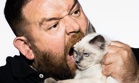 Nick Frost: ‘When the end comes it’s horrible’ | Nick Frost | The Guardian Simon Pegg Nick Frost, Cornetto Trilogy, Nick Frost, Cats And Humans, Hot Fuzz, Edgar Wright, Simon Pegg, Funny Man, Cat And Kitten