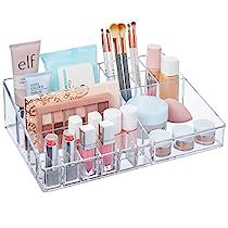 Vanity Makeup Organizer, Clear Vanity, Makeup Palette Organization, Dressing Table Organisation, Clear Makeup Organizer, Palette Organizer, Makeup Vanities, Makeup Counter, Makeup Organization Vanity