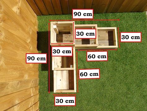 Patio Chico, Planter Trough, Decking Patio, Wooden Decking, Decking Boards, Deck Planters, Tiered Planter, Morning Wood, Raised Patio