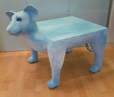 Ikea Lack Side Table, Club Table, Dna Art, Paper Mache Projects, Making Paper Mache, Friends Coffee, Ikea Table, Paper Mache Animals, Paper Mache Sculpture