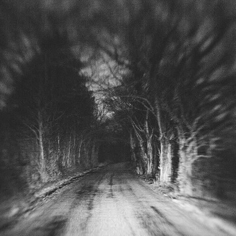 picture prompt: Long hard road. Writing Inspiration Pictures, Picture Prompt, Dark Forest Aesthetic, Picture Prompts, Ghost And Ghouls, Back Road, Haunted Places, Dark Photography, Ghost Stories