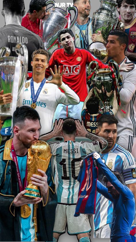 Messi and Ronaldo Ronaldo X Messi Wallpapers, Messi Ronaldo Together Wallpaper, Ronaldo With Messi Wallpaper, Football Wallpaper Ronaldo And Messi, Ronaldo Vs Messi Wallpapers, Messi And Ronaldo Together Wallpaper, Messi Y Cristiano, Cr7 Messi, Messi And Ronaldo